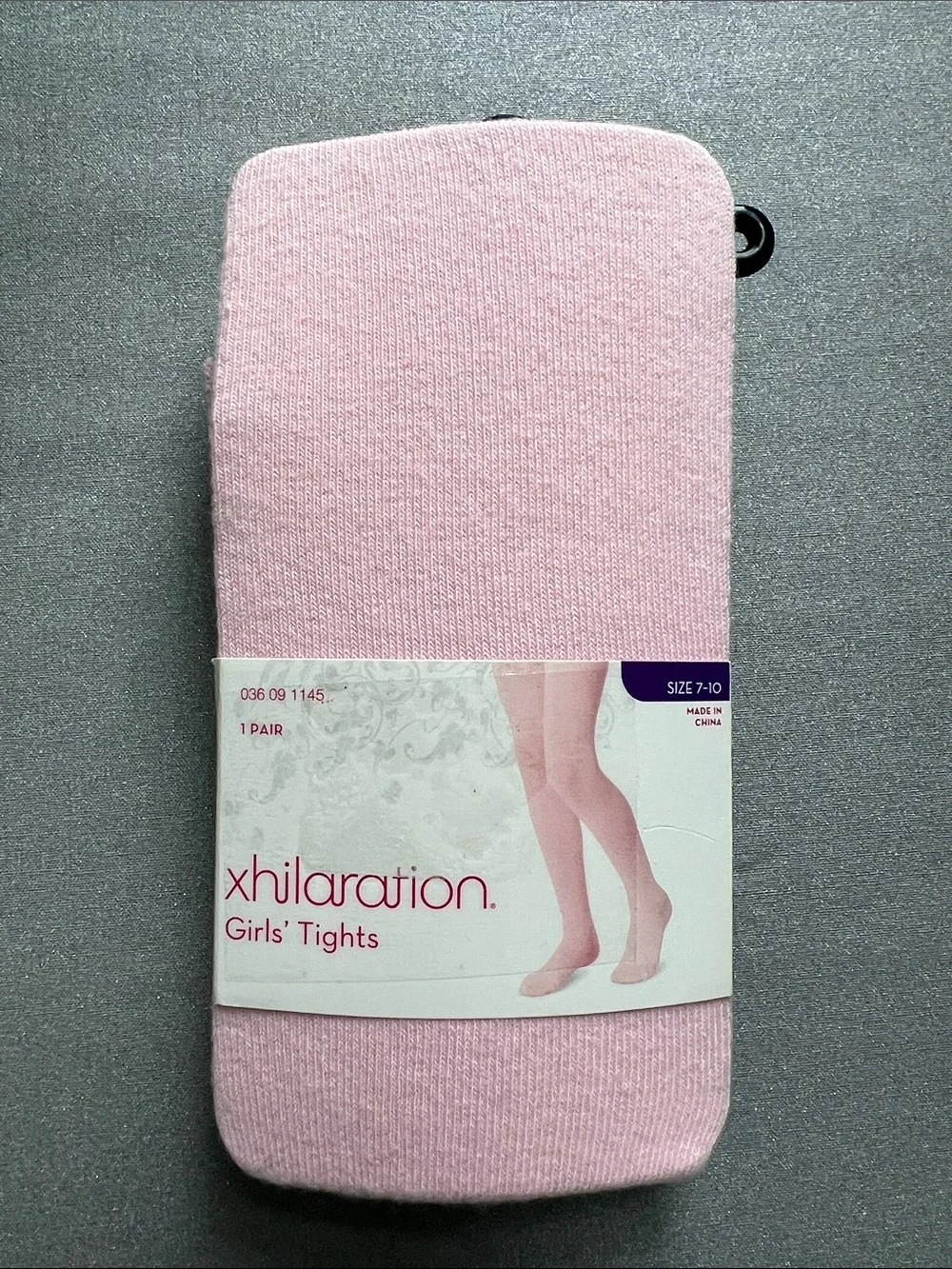 Xhilaration Girls' Light Pink Tights NWT Size 7-10